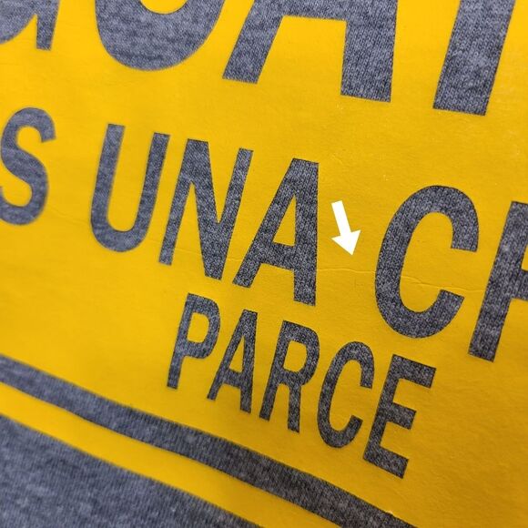 Guatape Es Una Chimba Parce Colombia Grey Yellow Short Sleeve Cotton Tshirt M - Picture 13 of 16